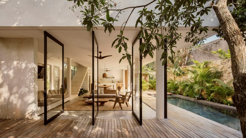 The ground floor is one large open space