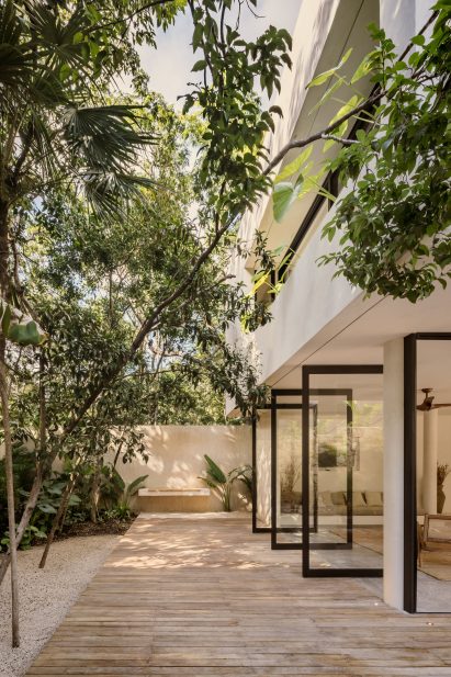 CO-LAB designed the house with neutral coloured walls