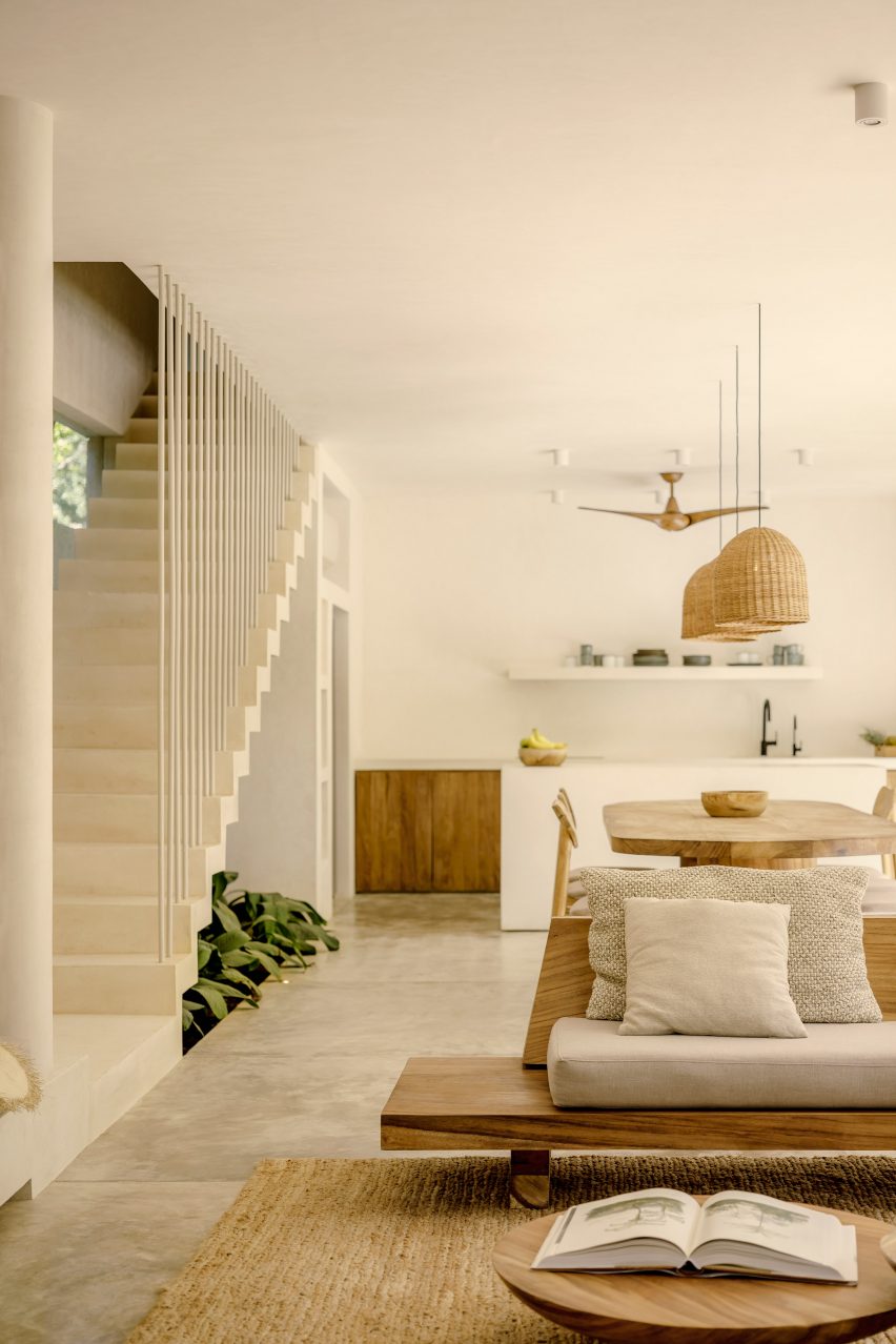 The house's interiors