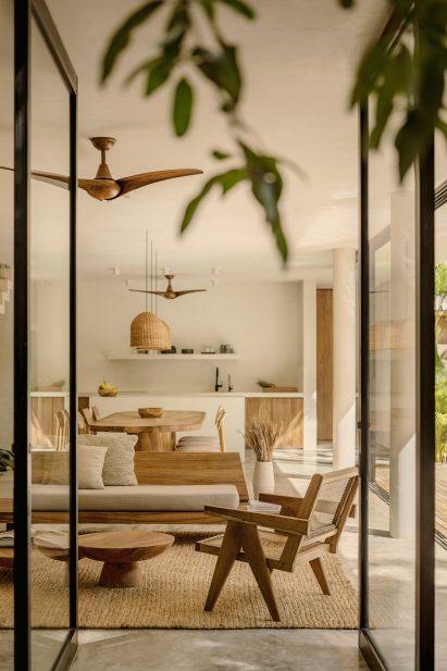 Furniture fabricated by local artisans