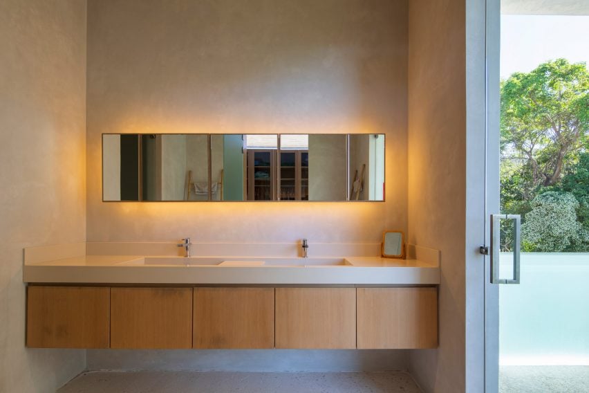 A bathroom downstairs