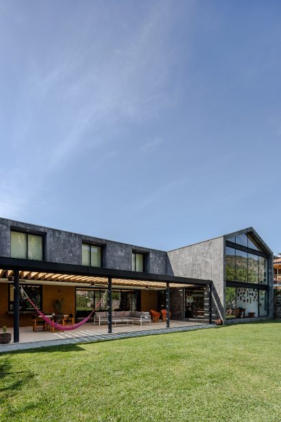 Casa Texcal by HGR Arquitectos IS T-shaped in plan