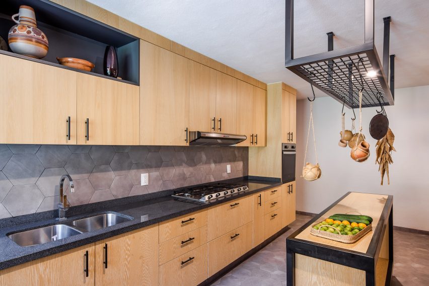 The kitchen of the Mexican house