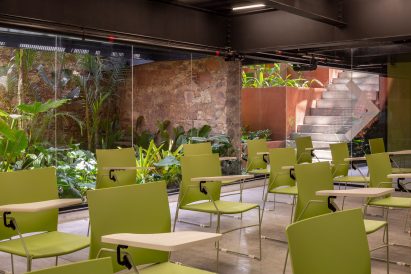 Interiors of co-working space in brazil by Laurent Troost Architectures