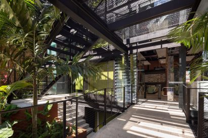 Staircase of co-working space in Brazil