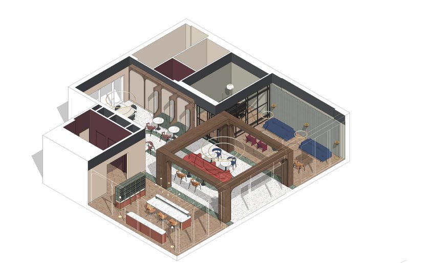 3D diagram of Chapter Old Street by Tigg + Coll Architects