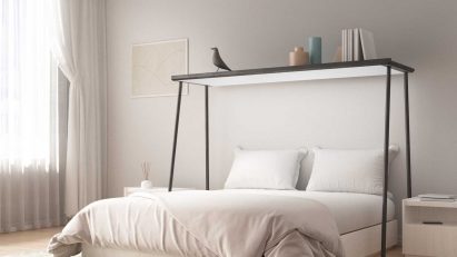 Console by Gianfranco Vasselli over-bed screen on the Dezeen and LG Display OLED Go competition shortlist