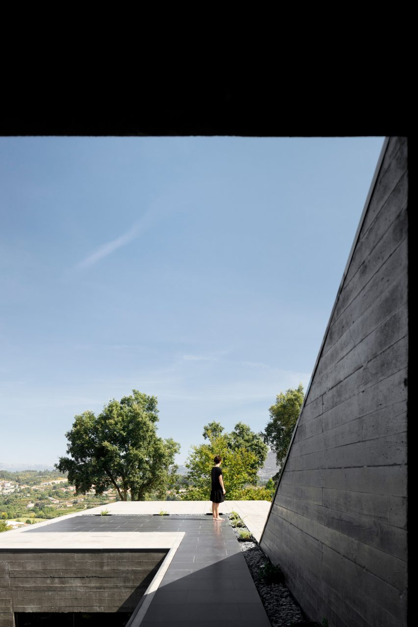 A view out from Cork Oak House by Hugo Pereira