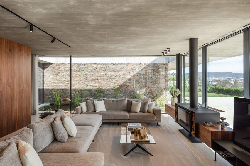 Living room in Cork Trees House
