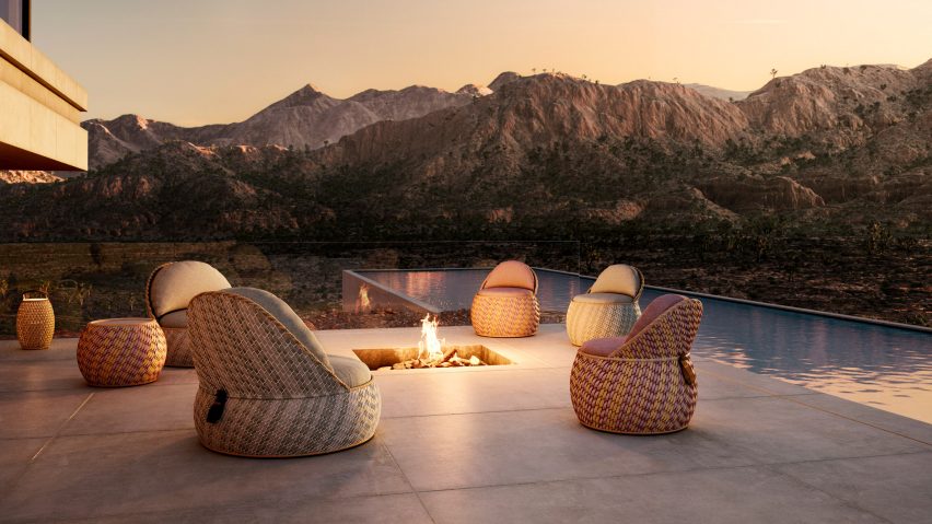 Outdoor seating by Dedon