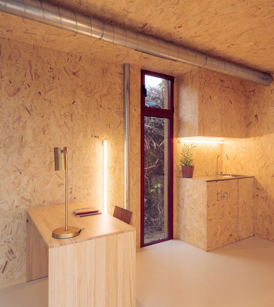OSB interior of cabin