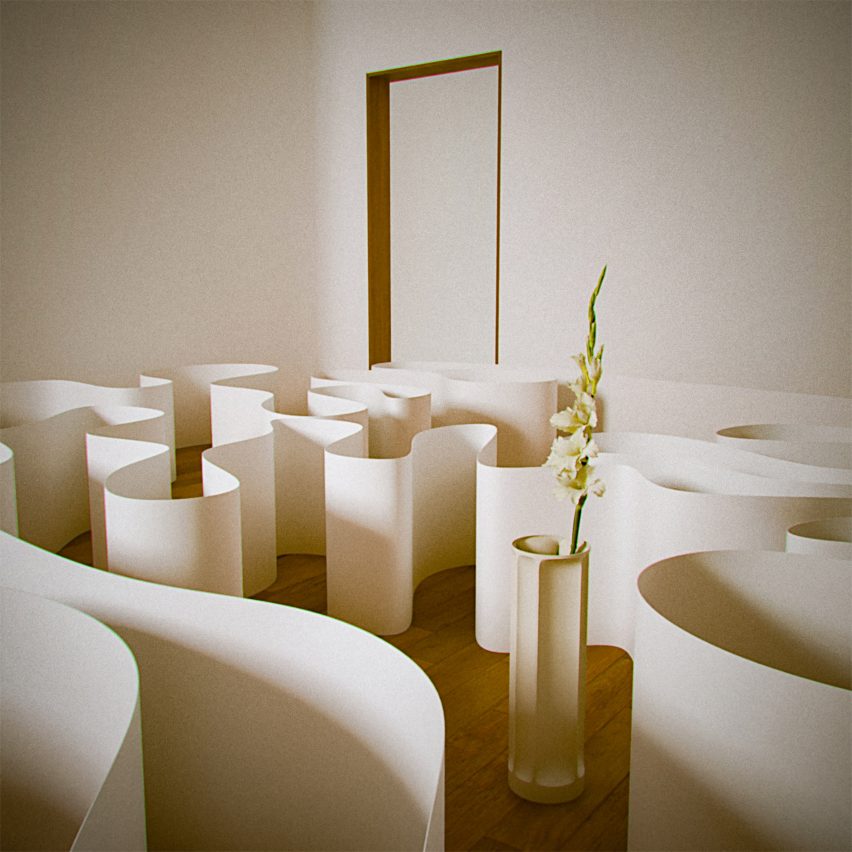 Enzo Mari, Bambu 3084B (vase) from 1969