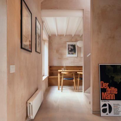 The earthy-hued dining interiors of a London house