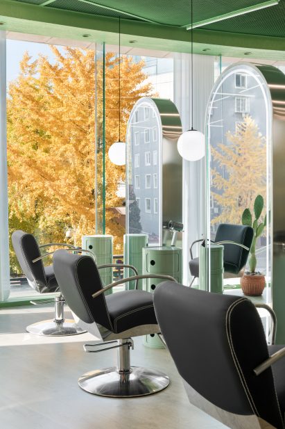 Furniture has an Italian modern theme