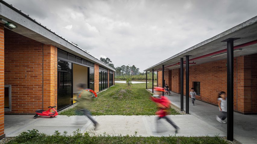 The red brick volumes