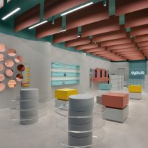 Interior of Eyewa store in Dhahran, Saudi Arabia by Pierre Brocas and Nada Oudghiri