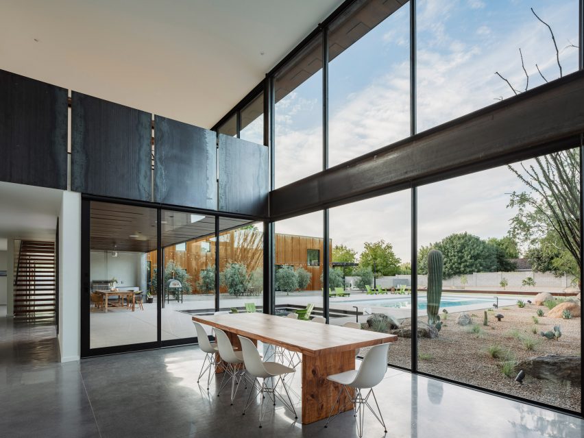 A view from the kitchen