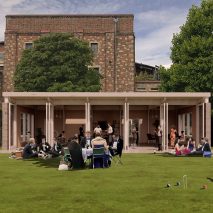 A single-storey garden pavilion