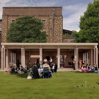 A single-storey garden pavilion