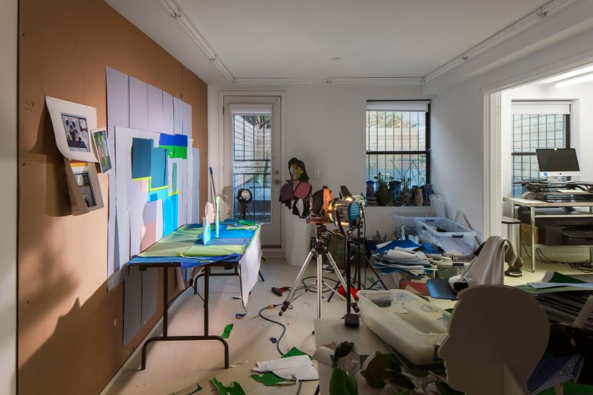 The live-work space has studios on its parlour level