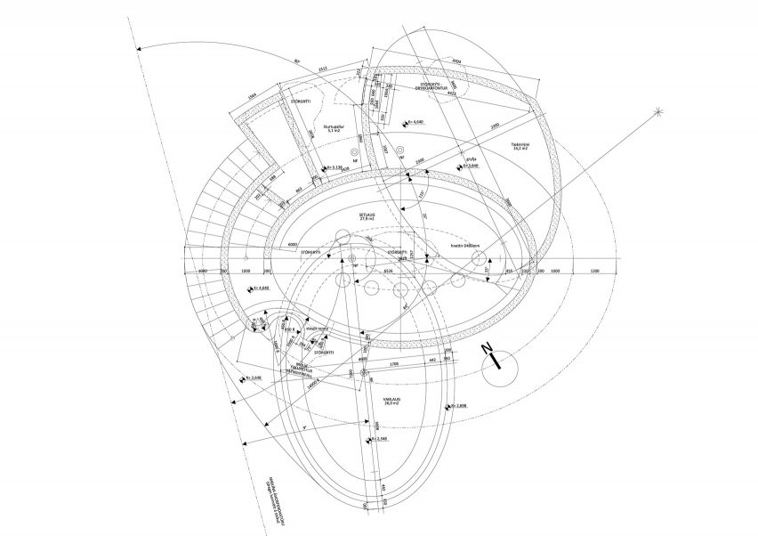 Guðlaug Baths by Basalt Architects upper pool level plan