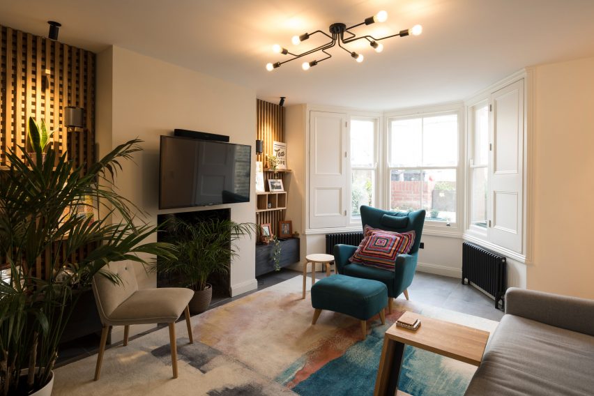 Living room in Haringey Glazed Extension by Satish Jassal Architects