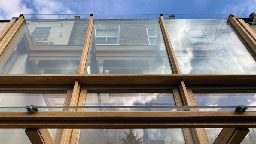 Glazing of Haringey Glazed Extension by Satish Jassal Architects
