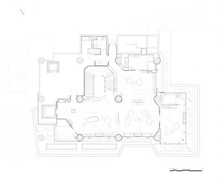 First floor plan of Hermès Omotesando by RDAI