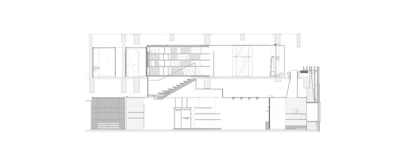 Section of Hermès Omotesando by RDAI