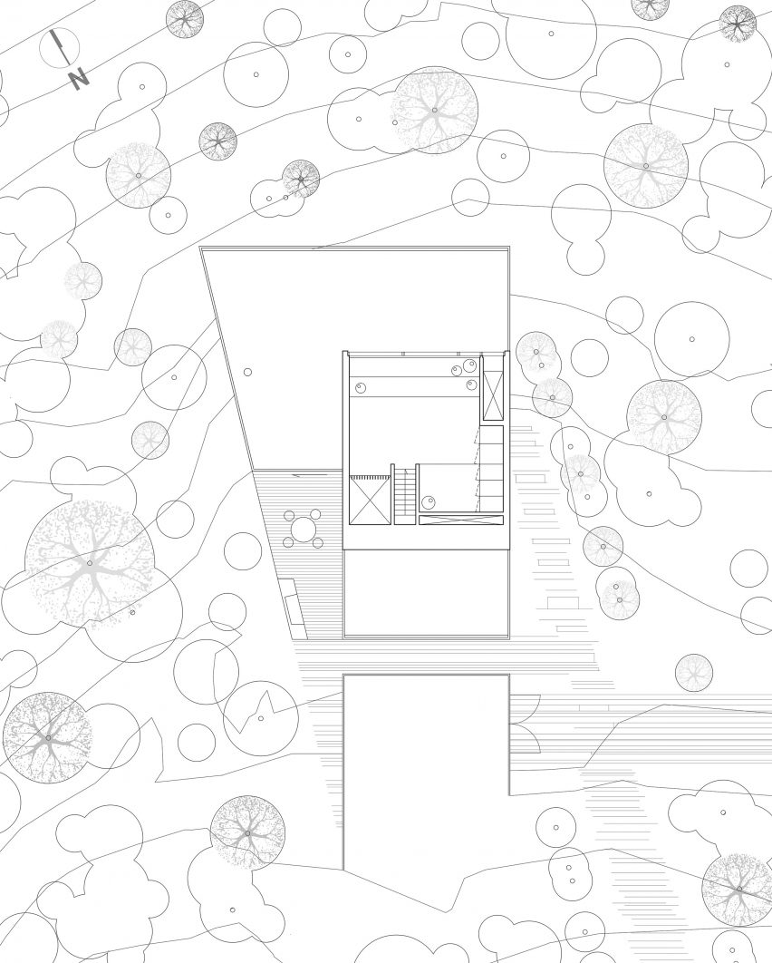 The first floor plan of Holiday Home by Thingvallavatn by KRADS