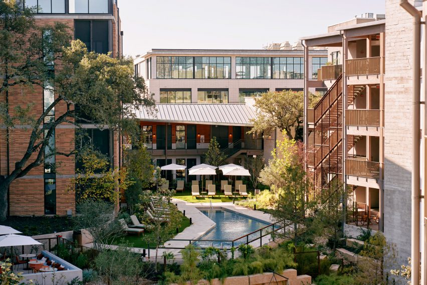 The hotel's swimming pool