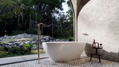 A bathroom in the virtual house