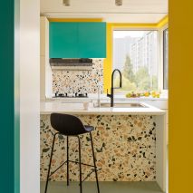 Terrazzo kitchen in House P, China