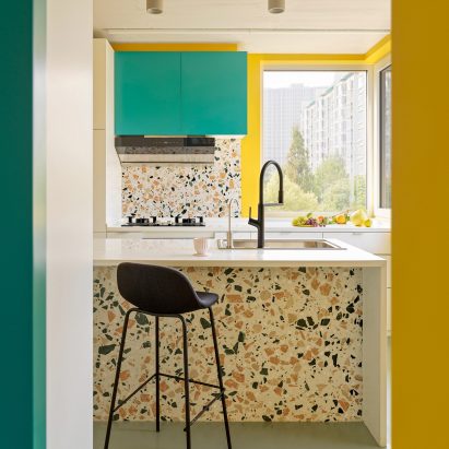 Terrazzo kitchen in House P, China