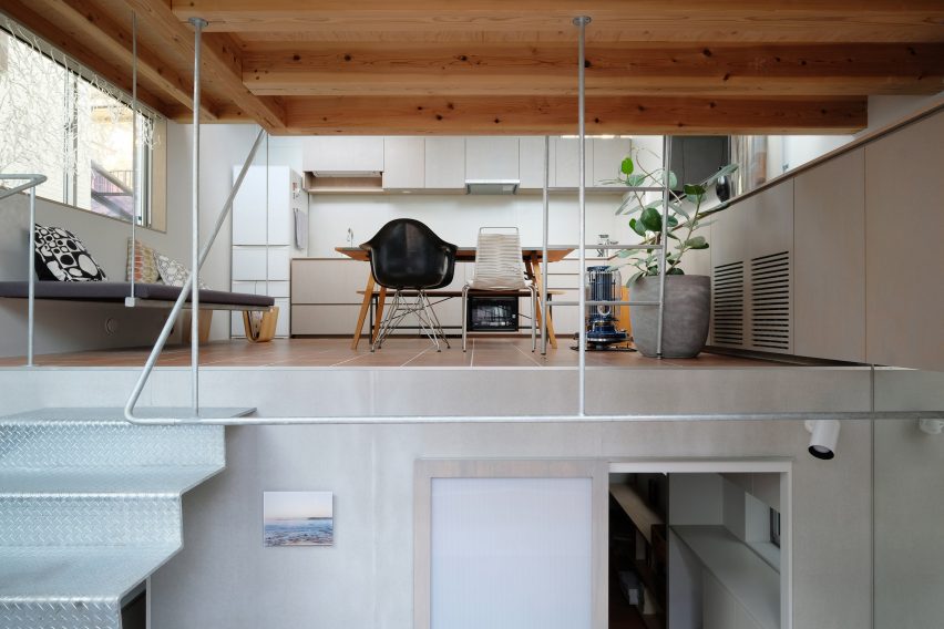 Ground floor of white small house