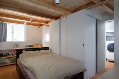 Ground floor bedroom in Japanese house