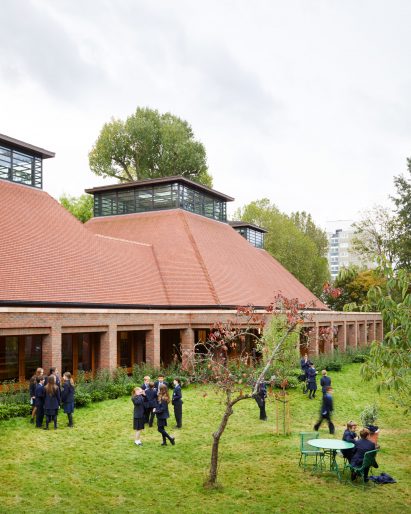 Ibstock Place School in Roehampton dining hall
