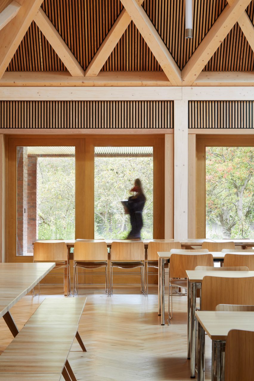 Ibstock Place School Refectory in Roehampton by Maccreanor Lavington