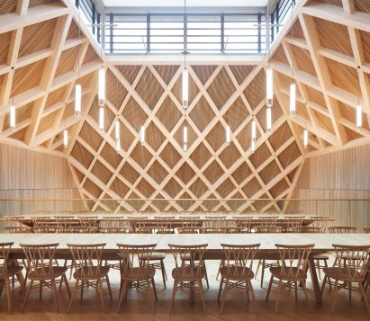 Sixth form ding area at Ibstock Place School in Roehampton