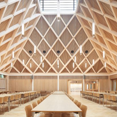 Ibstock Place School Refectory in Roehampton by Maccreanor Lavington