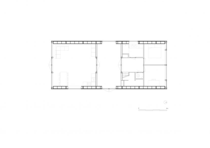 Ground floor plan for Indigo by Woonpioneers