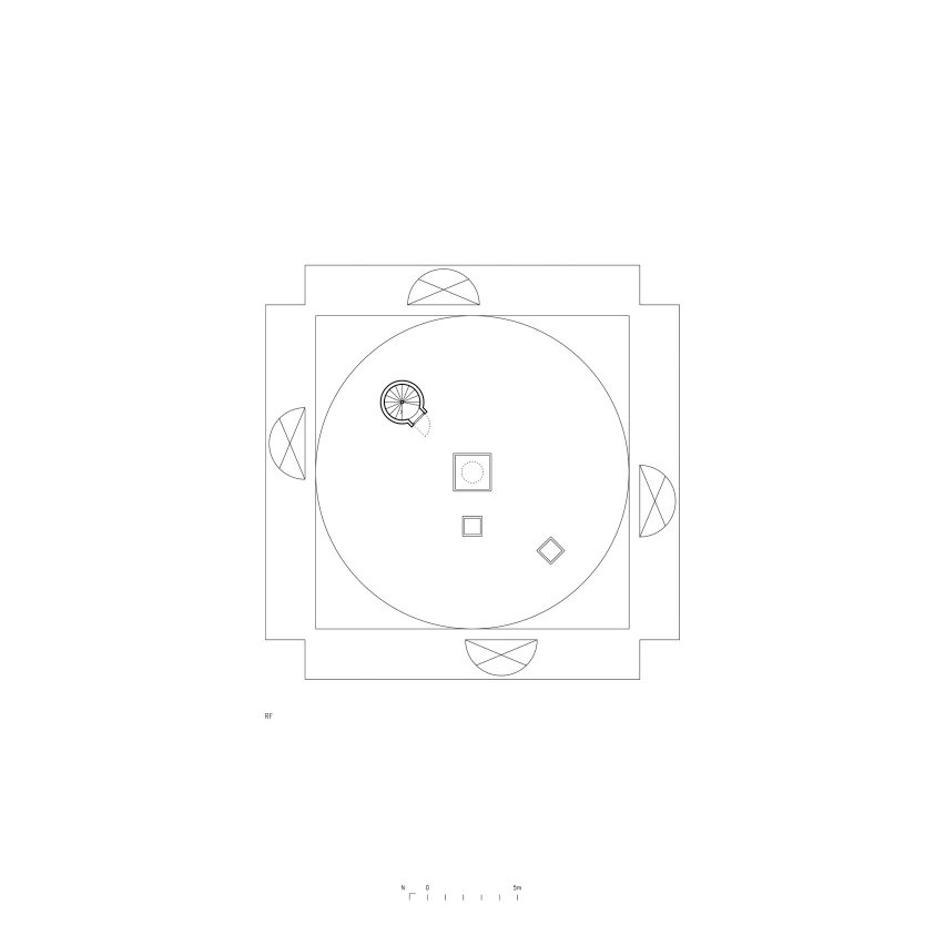 Roof plan of INES innovation centre by Pezo von Ellrichshausen