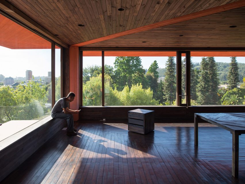 Corner rooms in INES innovation centre by Pezo von Ellrichshausen