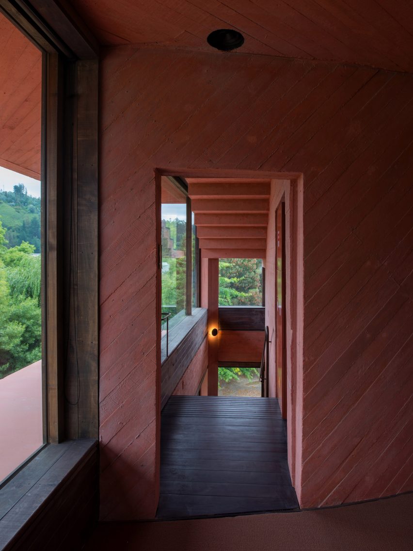 Staircase in INES innovation centre by Pezo von Ellrichshausen