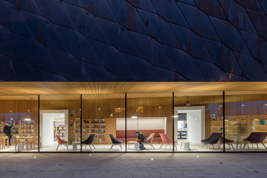 Kirkkonummi library by JKMM Architects plans