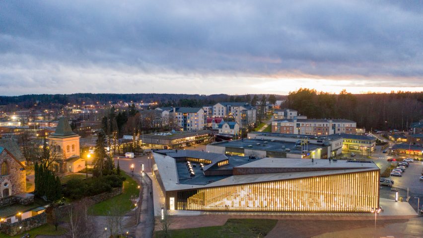 Kirkkonummi library by JKMM Architects plans