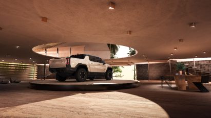 Hummer EV house in Joshua Tree