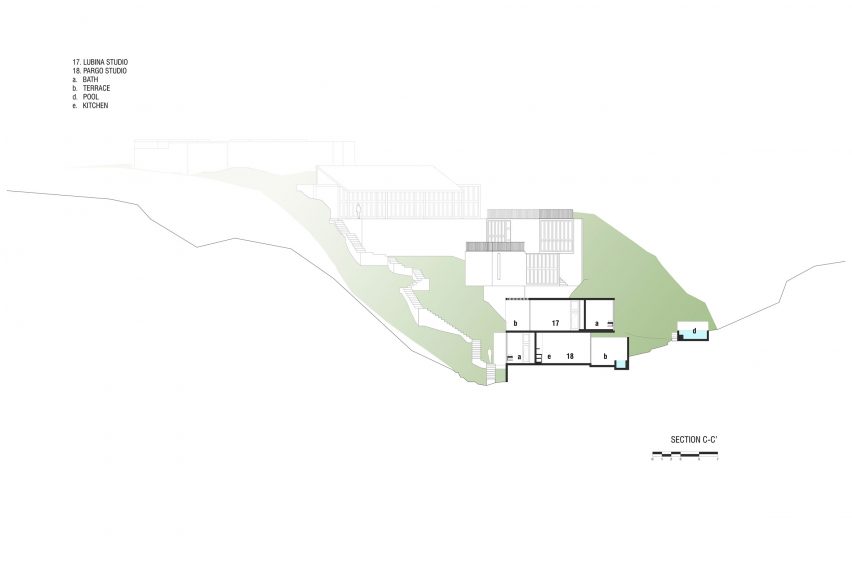 Section C-C plans