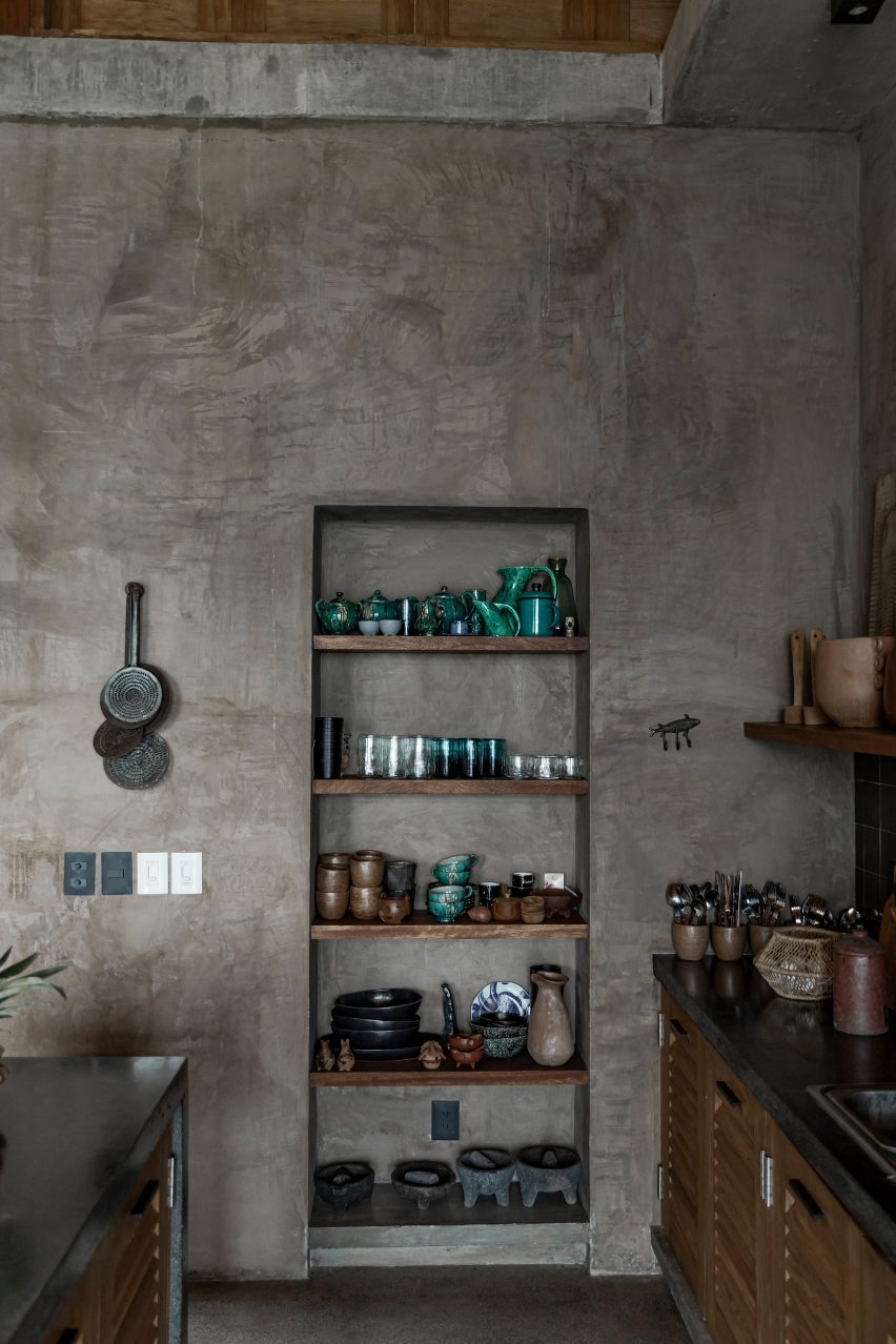 Rustic details in the kitchen