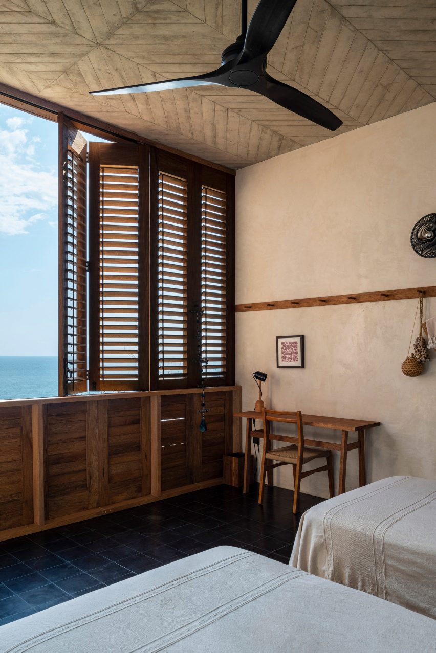Wooden shutters are flexible for Oaxaca's climate